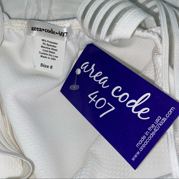 Nwt area code 407 Brianna off-white circle dress - Picture 4 of 7